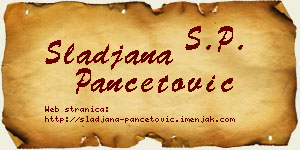Slađana Pančetović vizit kartica